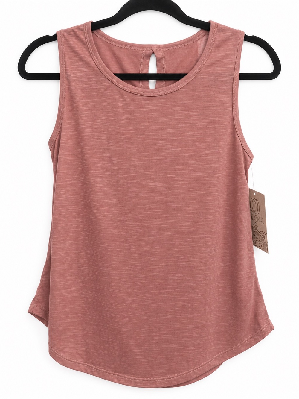 Balance Collection Dusty Rose Open Back Workout Athleisure Yoga Tank Top NWT S